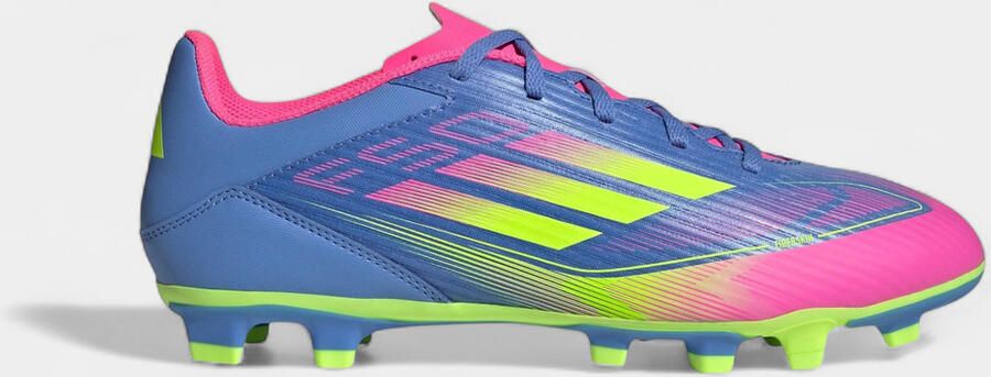 Adidas Voetbalschoenen F50 Club FG MG Blue Fusion Lucid Lemon Lucid Pink