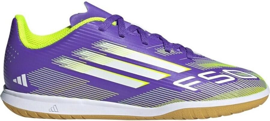 Adidas Perfor ce F50 Club IN junior voetbalschoenen paars wit geel - Foto 3