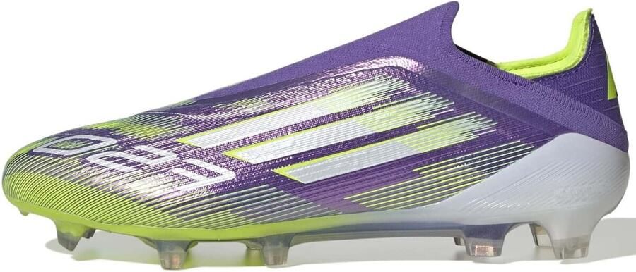Adidas F50 Elite Veterloze Gras Voetbalschoenen (FG) Paars Wit Neongeel - Foto 3
