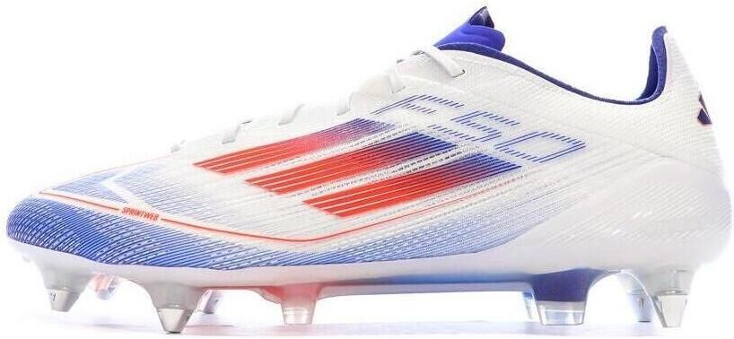 Adidas F50 Elite IJzeren-Nop Voetbalschoenen (SG) Wit Rood Blauw