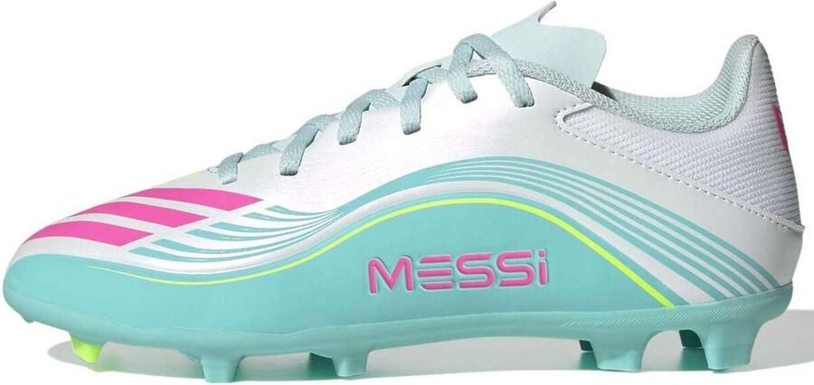 Adidas Perfor ce F50 Messi League Firm Ground Multi Ground Voetbalschoenen Kids Kinderen Wit - Foto 2
