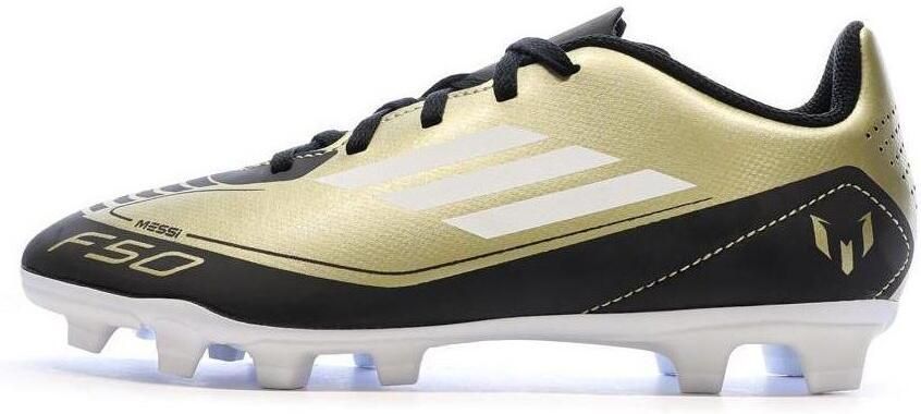 Adidas Performance F50 Club Messi voetbalschoenen metallic goud wit zwart Jongens Meisjes Imitatieleer 37 1 3 - Foto 3