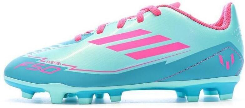Adidas Perfor ce F50 Club FG MA Messi Junior voetbalschoenen aqua fuchsia - Foto 3