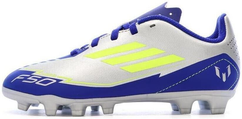 Adidas Perfor ce F50 Club Messi junior voetbalschoenen zilvermetalic kobaltblauw geel - Foto 6