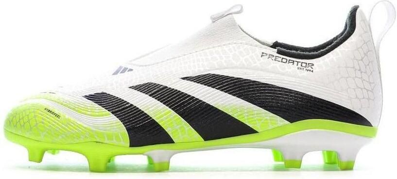 Adidas Predator League Veterloze Gras Kunstgras Voetbalschoenen (MG) Kids Wit Zwart Neongeel - Foto 3