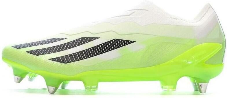 Adidas X Crazyfast.1 Veterloze IJzeren-Nop Voetbalschoenen (SG) Wit Felgeel Zwart