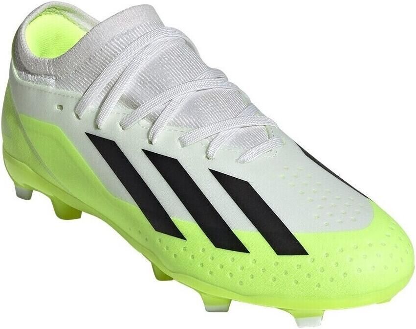 Adidas Perfor ce X Crazyfast.3 FG Jr. voetbalschoenen wit zwart geel Imitatieleer 36 2 3 - Foto 2