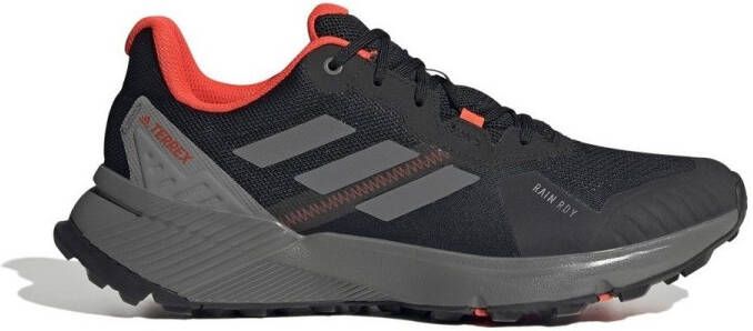 Adidas Terrex Soulstride RAIN.RDY Trail Running Schoenen Core Black Grey Six Solar Red Dames