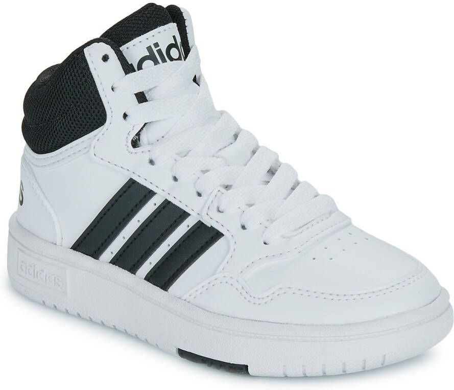 Adidas Originals Hoops 3.0 sneakers wit zwart Jongens Meisjes Imitatieleer 36 2 3 - Foto 4