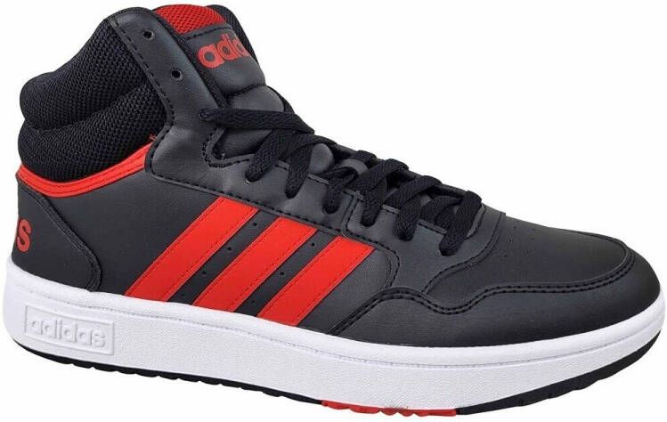 Adidas Hoops 3.0 Mid heren sneakers zwart rood 1 3 Uitneembare zool - Foto 3