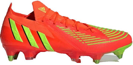 Adidas Predator Edge.1 IJzeren Nop Voetbalschoenen(SG)Rood Groen Zwart - Foto 4