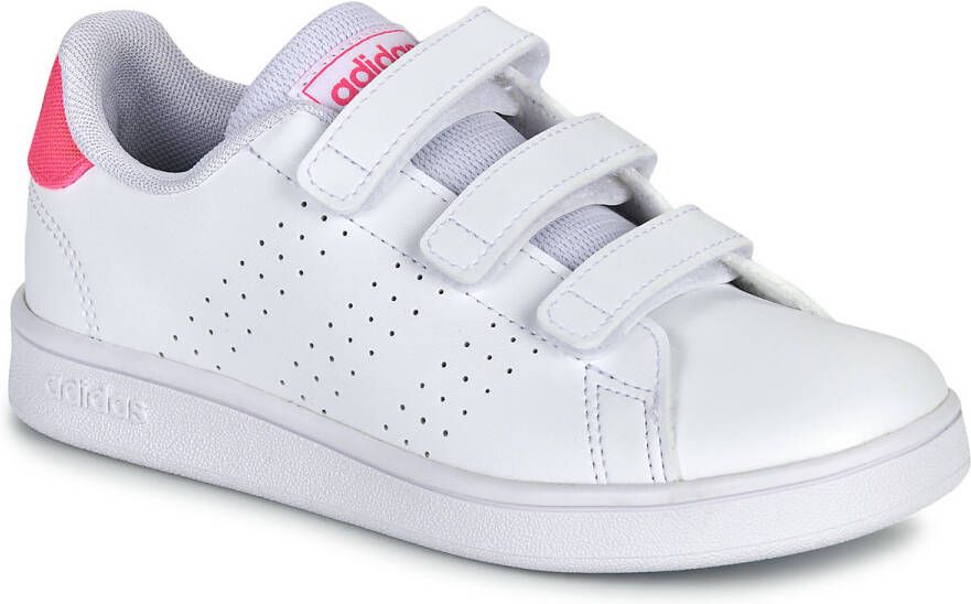 Adidas Sportswear Advantage CF sneakers wit roze Jongens Meisjes Synthetisch 32