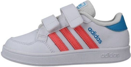 Adidas breaknet sneakers wit roze baby kinderen