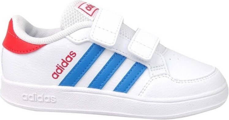 Adidas breaknet cf sneakers wit rood kinderen