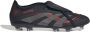 Adidas Predator Pro FT Gras Voetbalschoenen (FG) Zwart Grijs Rood - Thumbnail 1