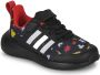 Adidas Sportswear x Disney FortaRun 2.0 Mickey Cloudfoam Sport Running Schoenen met Elastische Veters en Klittenband Kinderen Zwart - Thumbnail 2