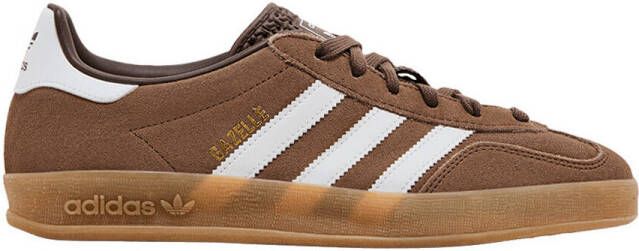 Adidas Lage Sneakers Gazelle Indoor Earth Strata White Gold Metallic