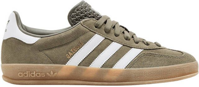 Adidas Lage Sneakers Gazelle Indoor Olive Strata Cloud White Gum