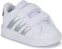 Adidas Sportswear Grand Court 2.0 sneakers wit matzilver Imitatieleer 19 - Thumbnail 5