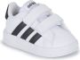 Adidas Sportswear Grand Court 2.0 sneakers wit matzilver Imitatieleer 19 - Thumbnail 5
