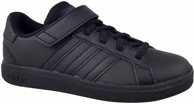 Adidas Core adidas Sportswear Grand Court Schoenen met Elastische Veters en Klittenband Kinderen Zwart - Foto 12