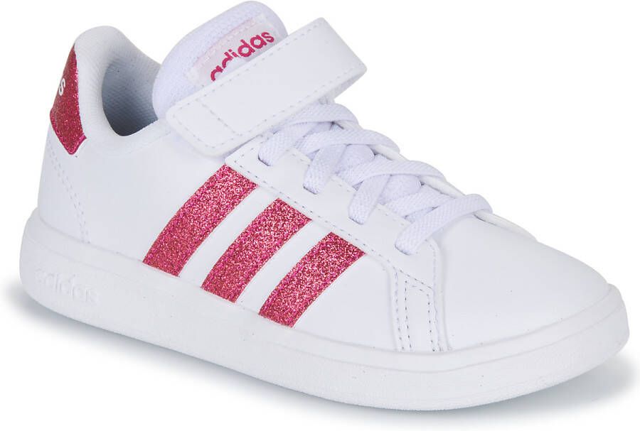 Adidas Originals Kinder gympen met klittenbandsluiting en elastische veters Grand Court Wit - Foto 12