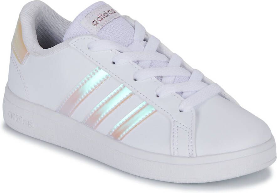 Adidas Sportswear Grand Court 2.0 sneakers wit metallic zilver Imitatieleer 37 1 3