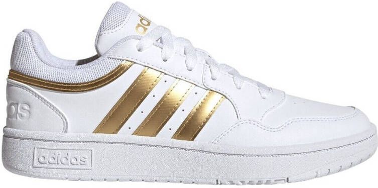 Adidas HOOPS 3.0 Low Dames Classic Sneakers Schoenen Wit-Gold HP7972 - Foto 10