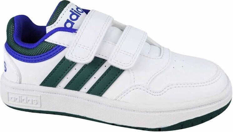 Adidas Originals Hoops sneakers wit groen kobaltblauw Imitatieleer 34 - Foto 3
