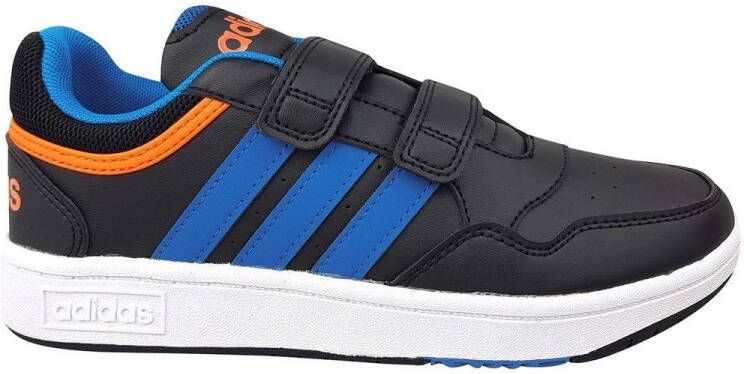 Adidas hoops 3.0 cf sneakers zwart oranje kinderen - Foto 4