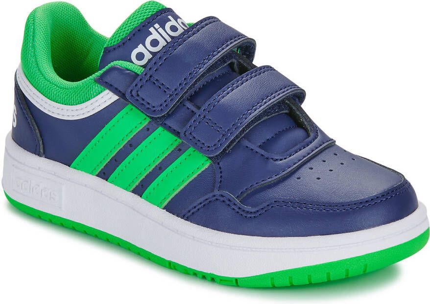 Adidas Originals Hoops 3.0 sneakers donkerblauw groen Jongens Meisjes Imitatieleer 32 - Foto 5
