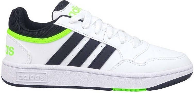 Adidas SPORTSWEAR Hoops 3.0 Sneakers Kid Ftwr White Core Black Solar Green - Foto 5