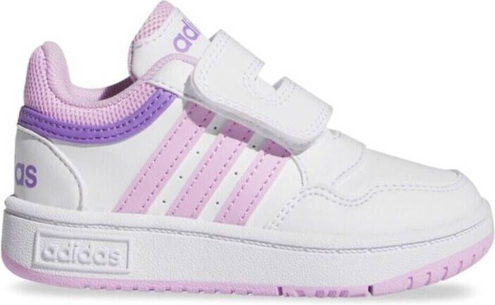Adidas Sportswear Hoops 3.0 sneakers wit lila Imitatieleer 20 - Foto 3