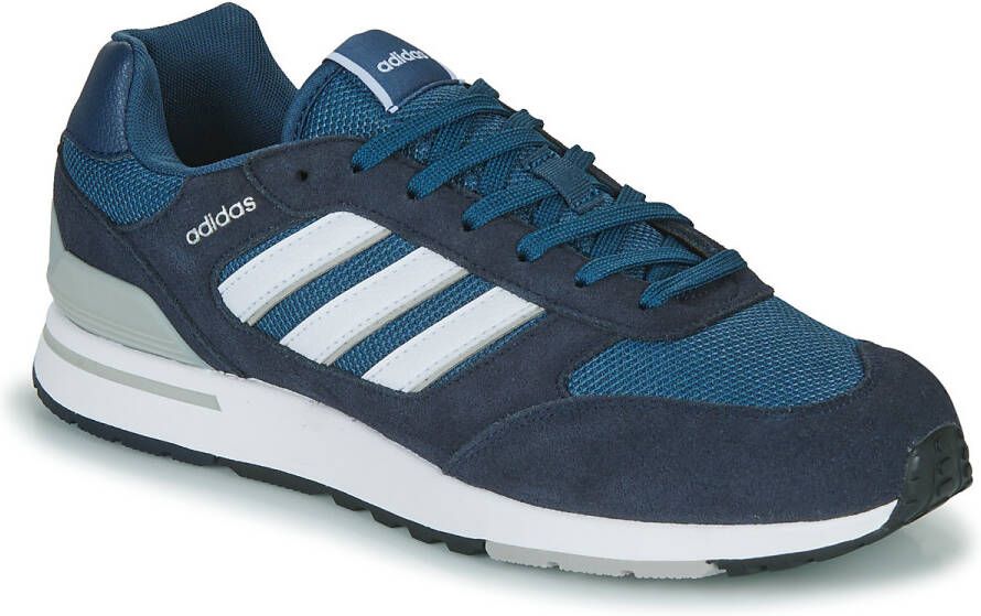 Adidas Run 80s Heren Retro Sneakers Schoenen Sportschoenen Navy-Blauw GV7303 - Foto 9