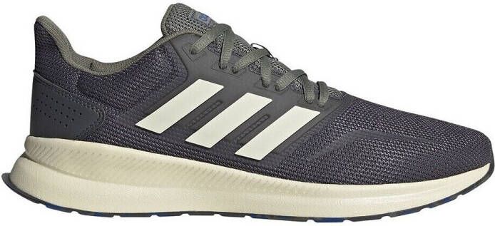 Adidas Performance Runfalcon hardloopschoenen grijs zand groen