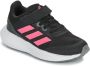 Adidas Sportswear Runfalcon 3.0 hardloopschoenen zwart fuchsia grijs Mesh 36 2 3 Sneakers - Thumbnail 3