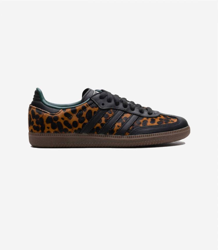 Adidas Lage Sneakers Samba OG Black Green Leopard ( 's)