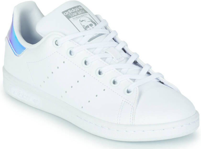 Adidas Originals Stan Smith sneakers wit zilver metallic Meisjes Gerecycled polyester 38 - Foto 7