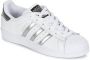 Adidas Originals Witte Leren Sneakers met Zilveren Accenten White Dames - Thumbnail 3