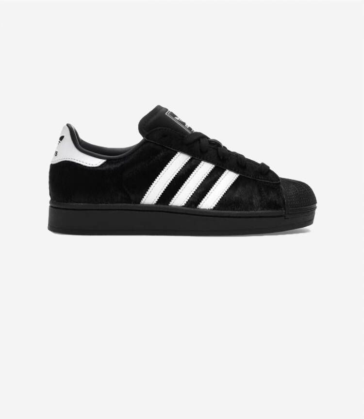 Adidas Lage Sneakers Superstar II Black Ponyhair (Women's)