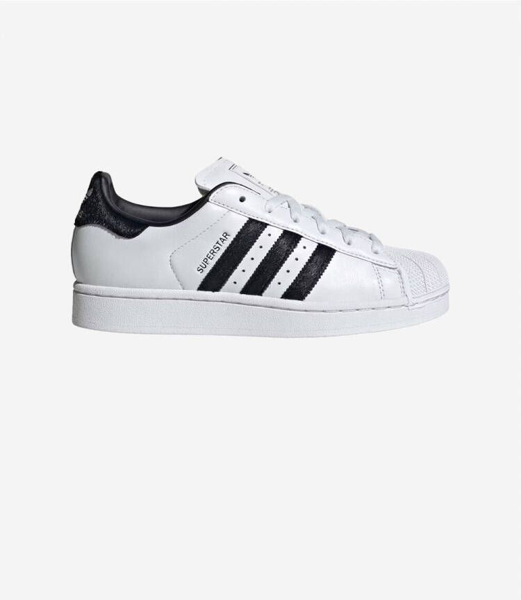 Adidas Lage Sneakers Superstar II White Black Pony Hair (Women's)