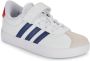 Adidas Sportswear VL Court sneakers wit blauw rood Suede 30 - Thumbnail 2