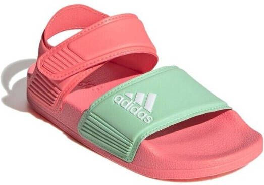 Adidas Adilette Sandals voorschools Slippers en Sandalen Red Mesh Synthetisch