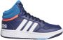 Adidas Perfor ce Hoops Mid Schoenen Kinderen Blauw - Thumbnail 4
