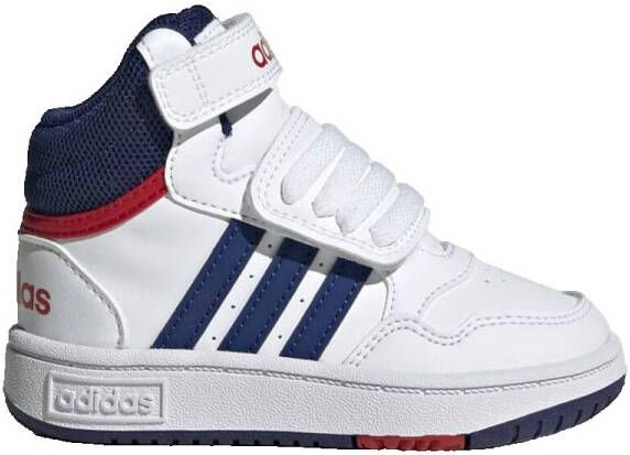 Adidas Sportswear Hoop Mid sneakers wit blauw rood Imitatieleer 26 - Foto 3