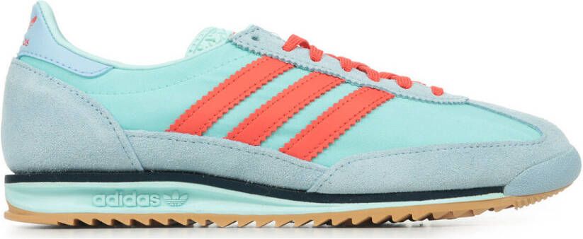 Adidas Originals SL 72 Dames Semi Flash Aqua Bright Red Clear Sky- Dames Semi Flash Aqua Bright Red Clear Sky