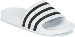 Adidas Slippers met rubberen zool en iconische contrasterende voering Wit