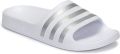 Adidas Sportswear badslippers wit zilver Rubber Streep - Wit