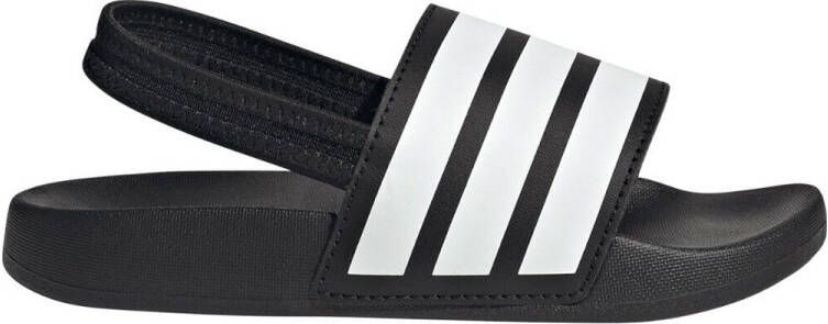 Adidas Sportswear Adilette Estrap badslippers met hielbandje zwart wit - Foto 3