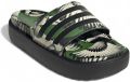 Adidas Sportswear adilette Platform Badslippers Dames Groen - Zwart